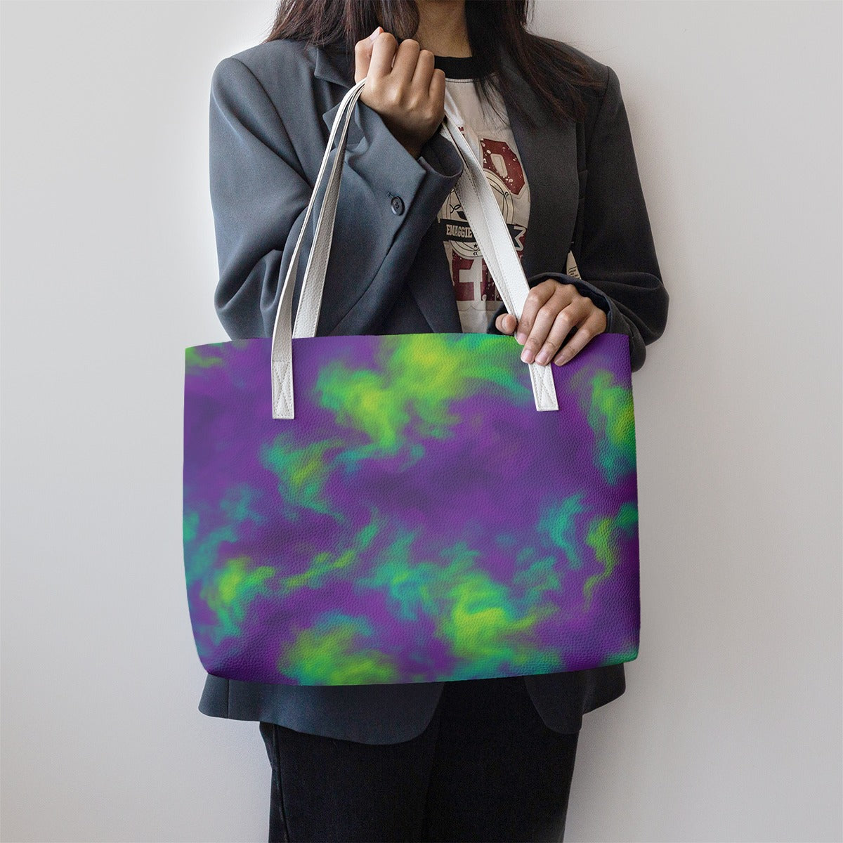 Unisex Stylish PU Leather Tote Bag