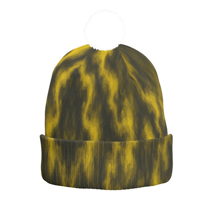 Unisex Knitted Hat With Pom-Pom