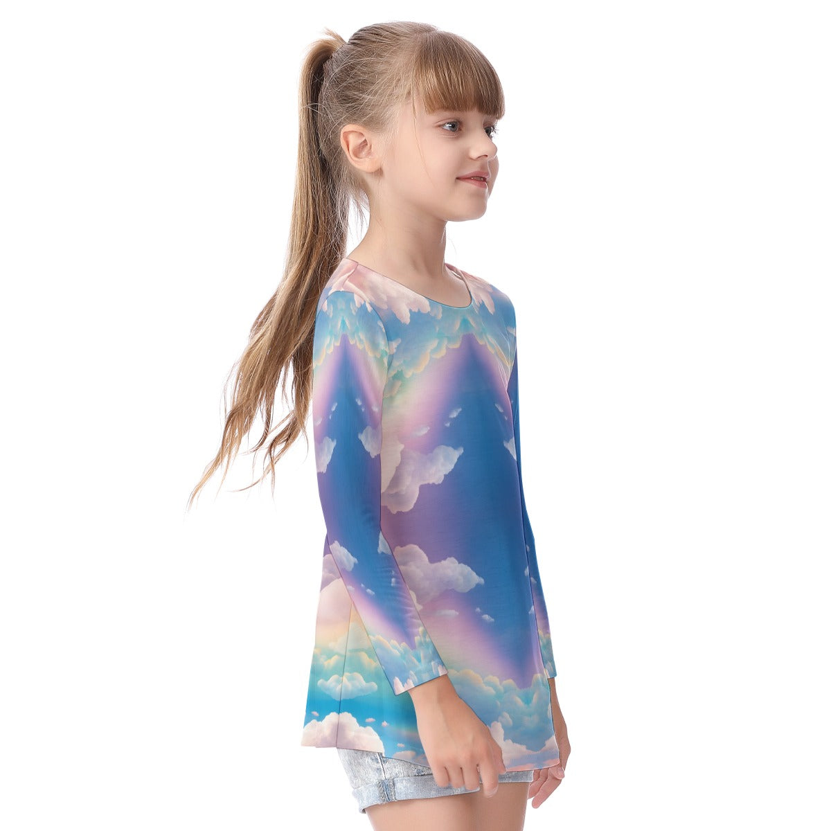 Unisex Kid's Long Sleeve O-neck T-shirt