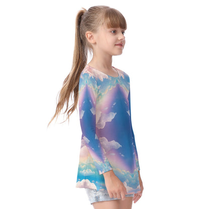 Unisex Kid's Long Sleeve O-neck T-shirt