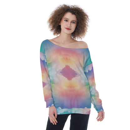 Women's Off-Shoulder Sweatshirt