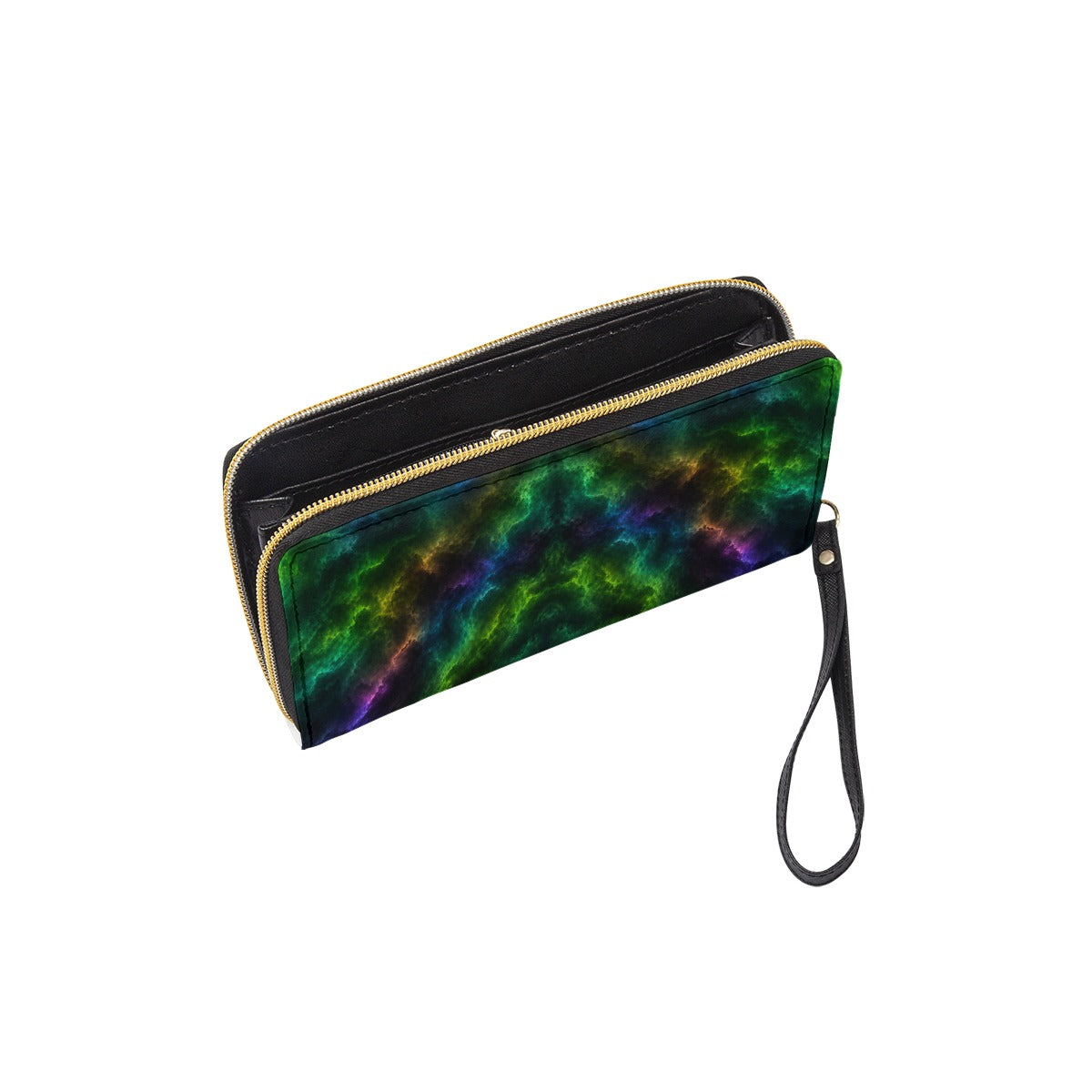 Long Wallet With Black Hand Strap