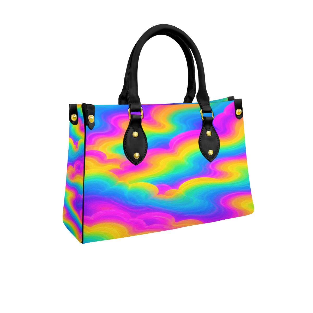Women's Tote Bag With Black Handle