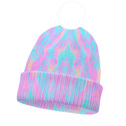 Unisex Knitted Hat With Pom-Pom