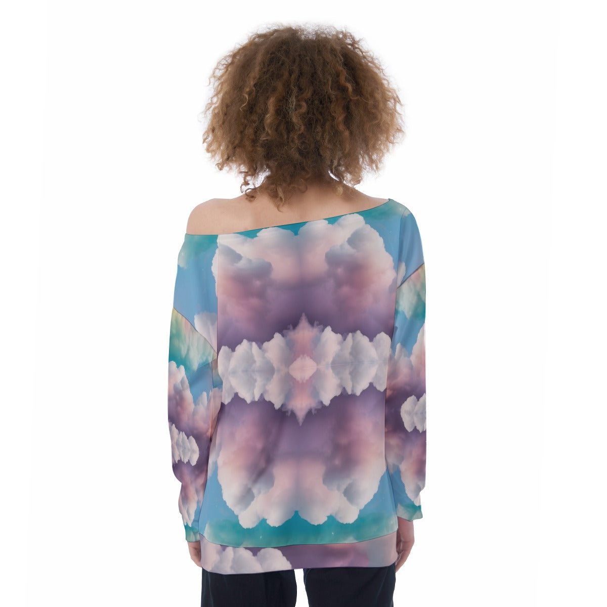 Women's Off-Shoulder Sweatshirt