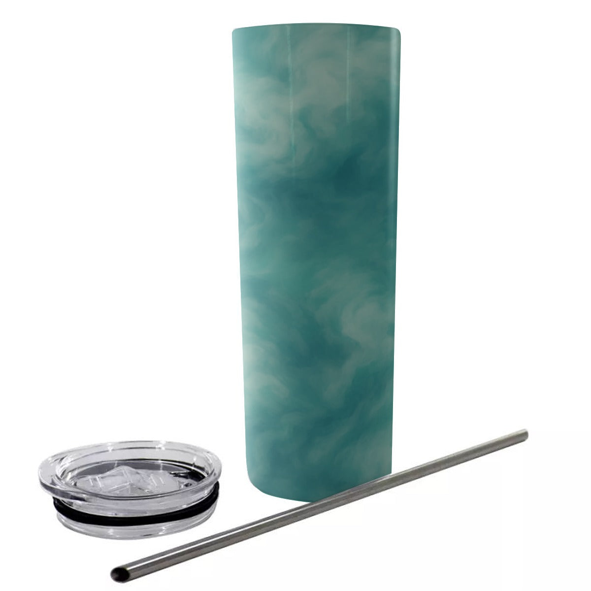 Unisex Glitter Tumbler With Stainless Steel Straw 20oz