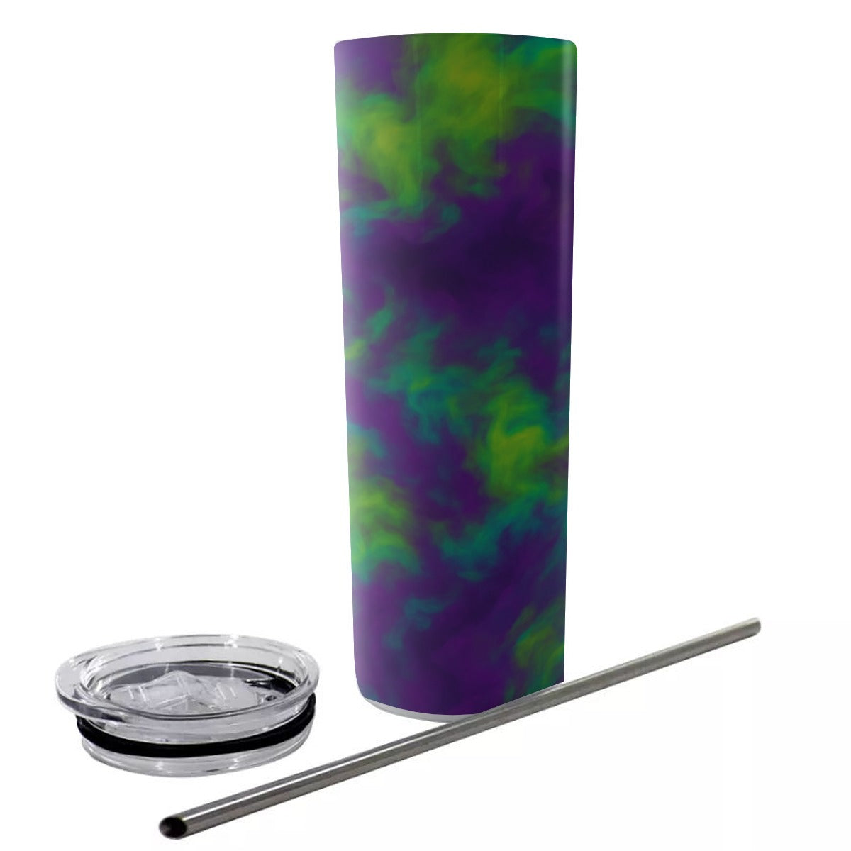 Unisex Glitter Tumbler With Stainless Steel Straw 20oz