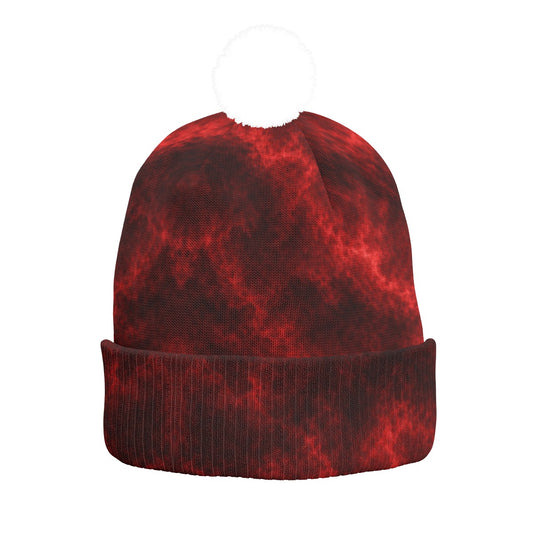 Knitted Hat With Pom-Pom