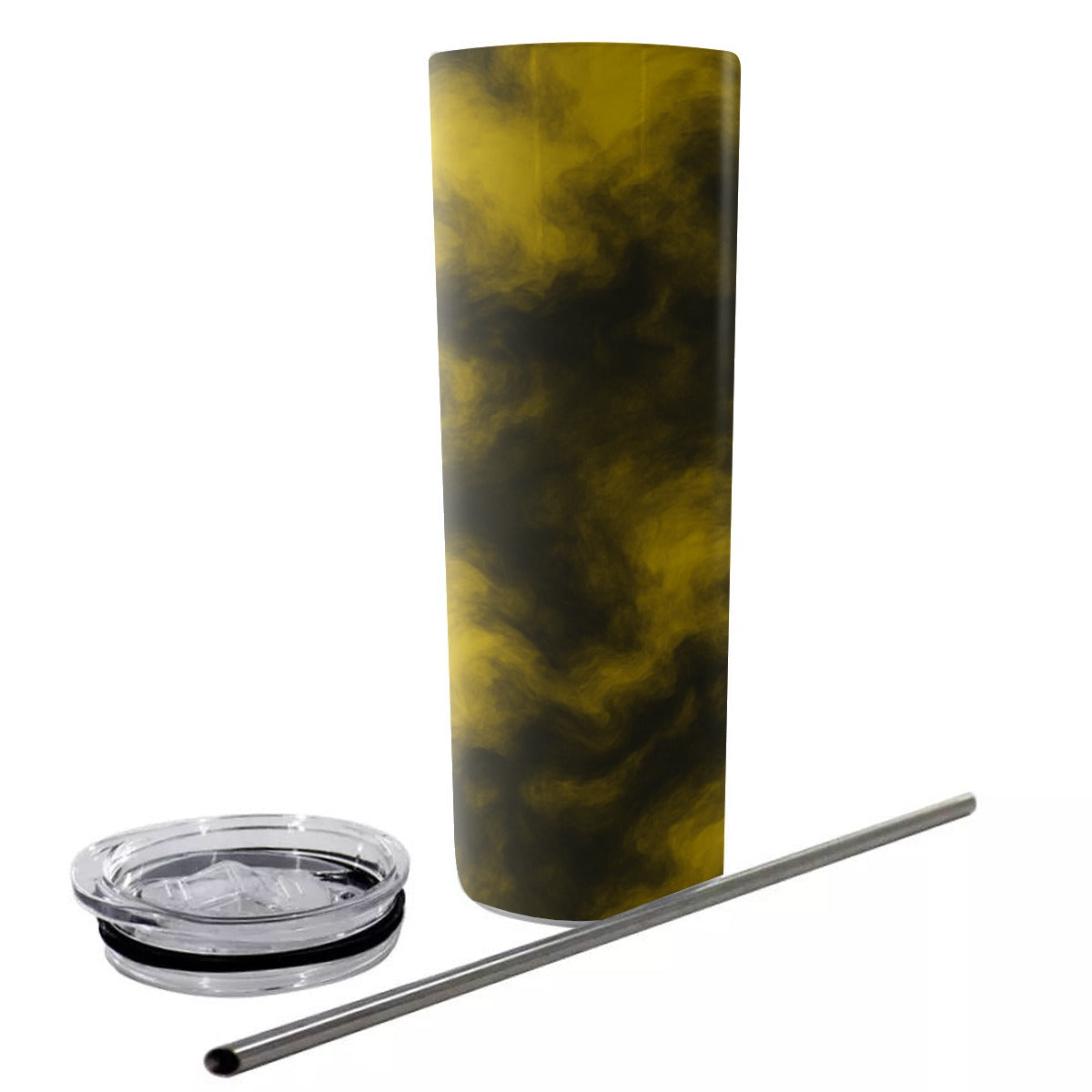Unisex Glitter Tumbler With Stainless Steel Straw 20oz
