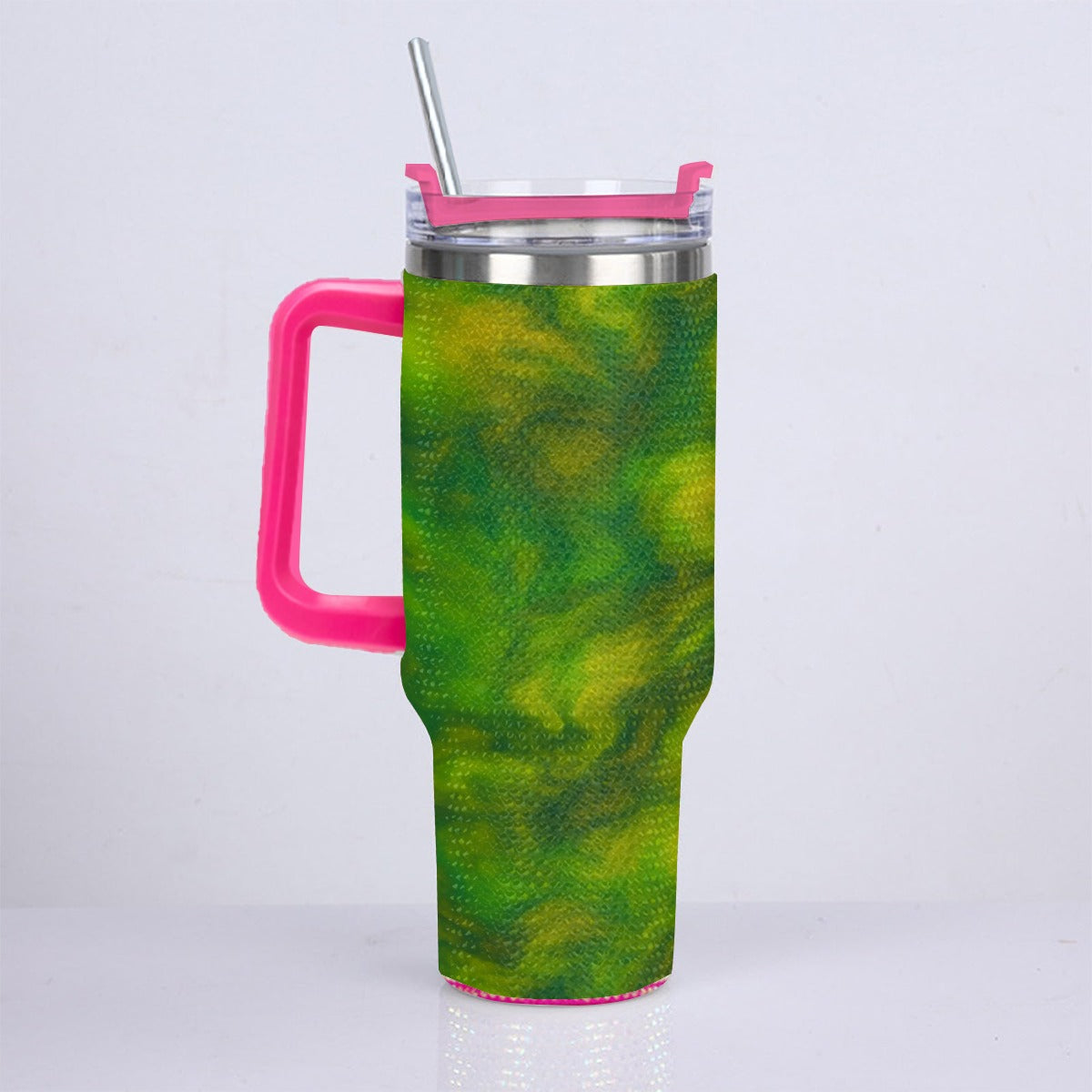 Unisex 40oz Diamond Cup With Stainless Steel Straw