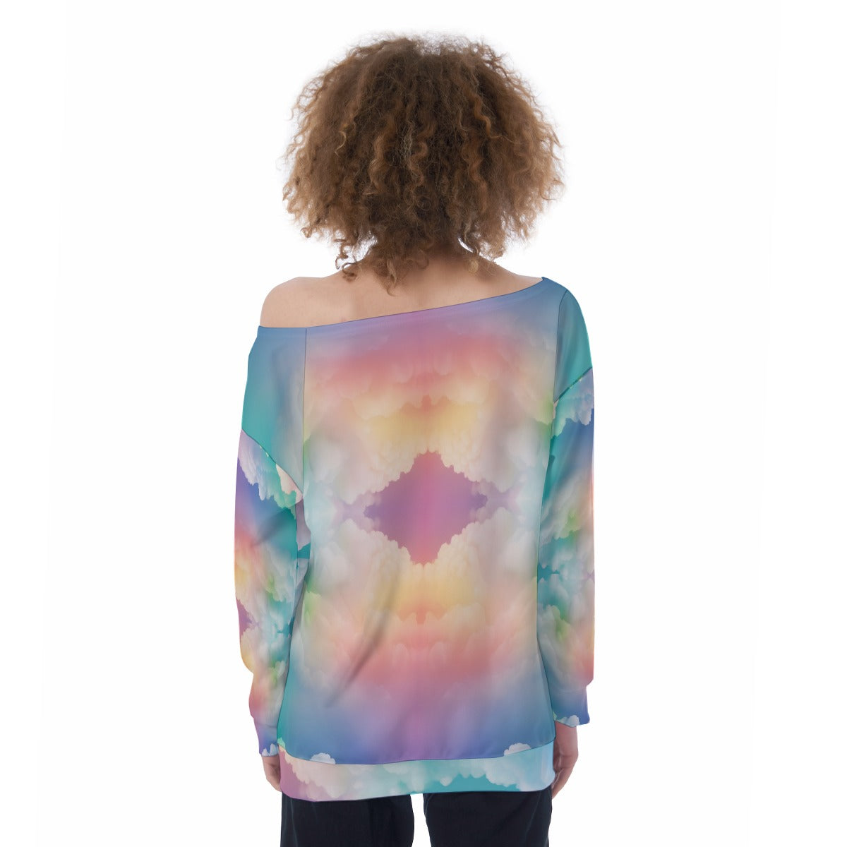 Women's Off-Shoulder Sweatshirt