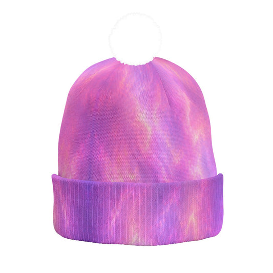 Knitted Hat With Pom-Pom