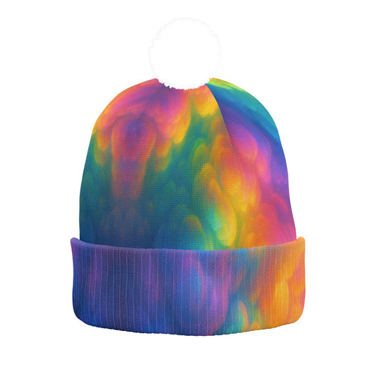 Unisex Knitted Hat With Pom-Pom