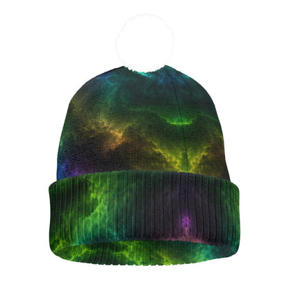 Knitted Hat With Pom-Pom