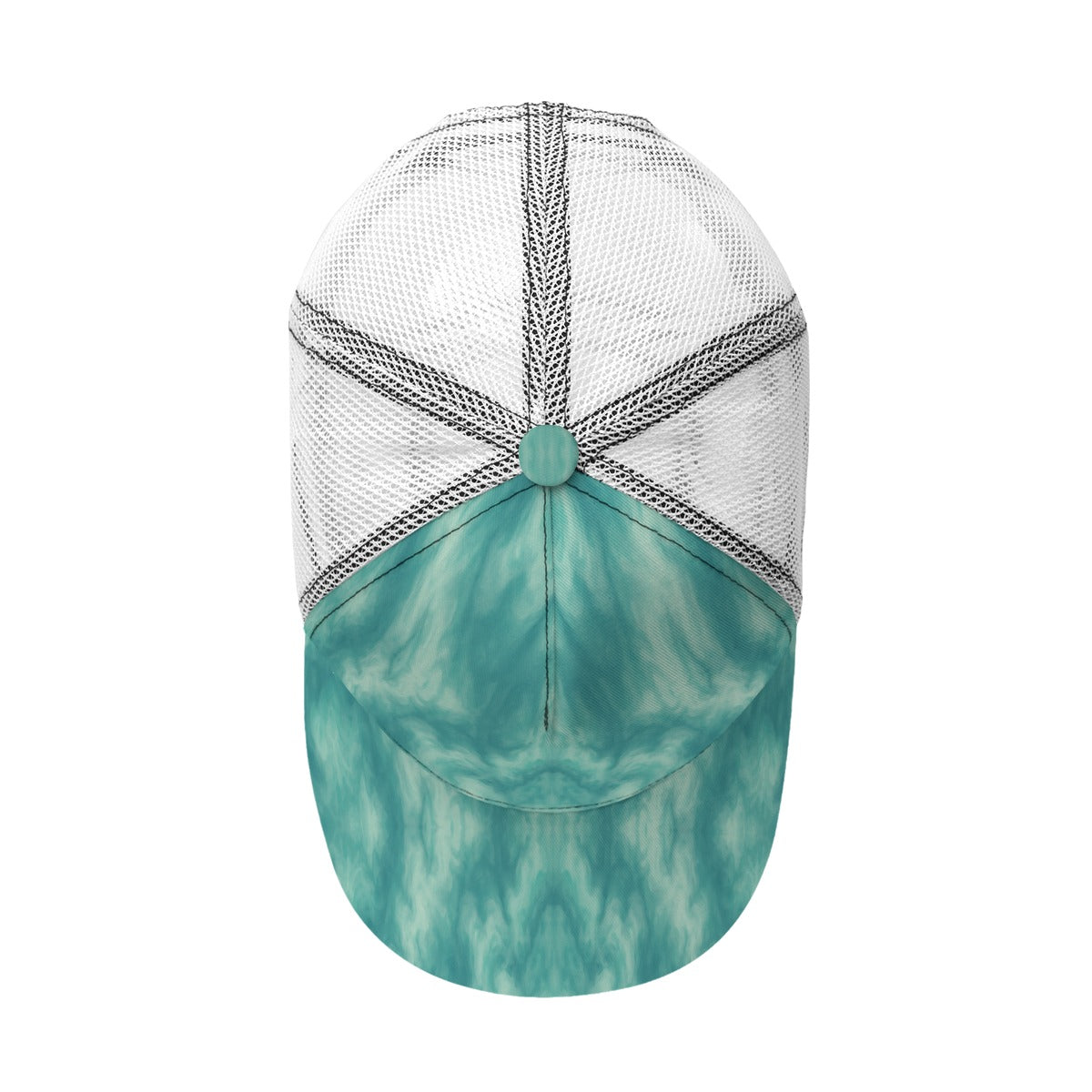 Unisex Black Buckle Peaked Mesh Cap With Box