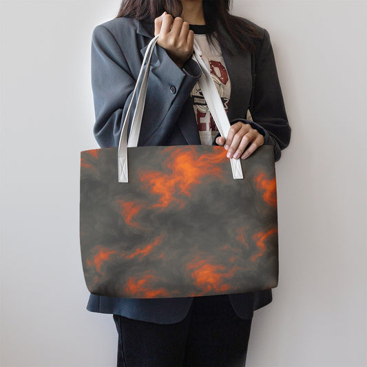 Unisex Stylish PU Leather Tote Bag