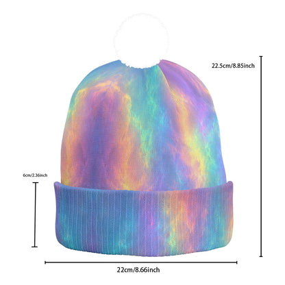 Knitted Hat With Pom-Pom