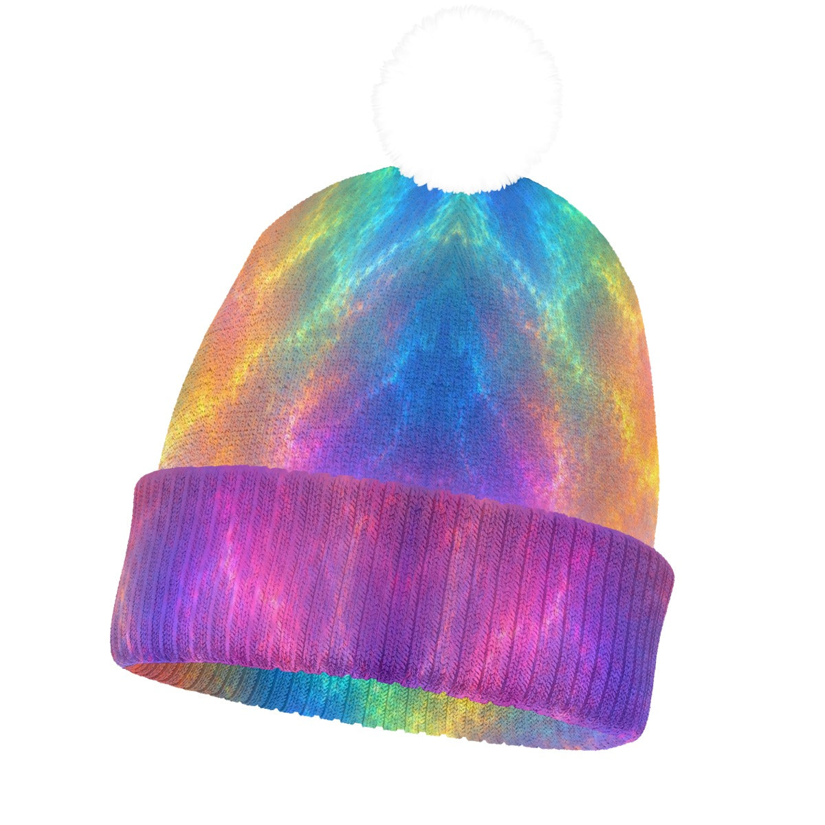 Knitted Hat With Pom-Pom
